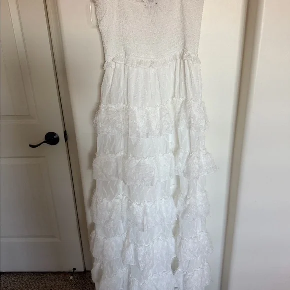 Vici White Ruffled Maxi Dress - Picture 2 of 4